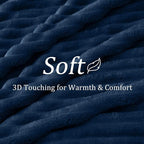 BEDELITE Striped Fleece Throw Blanket, Soft Cozy, Lightweight Warm, Machine - Image 5