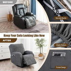 Gennia Recliner Chair Covers 3 Pieces Extra, Waterproof Jacquard Reclining - Image 5