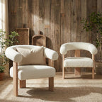 VKNOW Accent Chairs Set of 2, Modern Upholstered Living Room Chair Armchair - Image 8