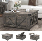 jimeimen Farmhouse Lift Top Coffee Table - Image 5