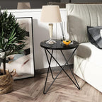 HLR Modern Round Side Table, End Table - Image 8
