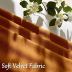 GIGIZAZA Burnt Orange Velvet Throw Pillow Covers 20x20 Pack of 2 | Decorative - Image 5