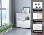 32.5-Inch Flip-Top Side Table & Buffet Cabinet - Image 4