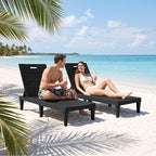 Greesum Outdoor Chaise Lounge Chairs Set of 4 - Image 7