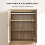 SICOTAS Larger Armoire Wardrobe Closet, Boho Armoire Clothes Organizer - Image 3