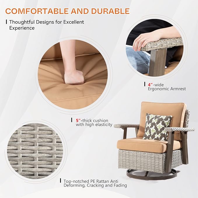 Joyside Patio Chair with Side Table - Image 4