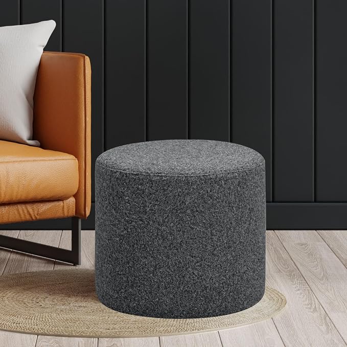 Studio Living Wentworth 19" Round Ottoman, Urban Transitional, Fully Assembled - Image 2