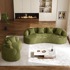 Oversized Sectional Sofa for Living Room, Modern Luxury Plush Chenille 4-Seater - Image 9