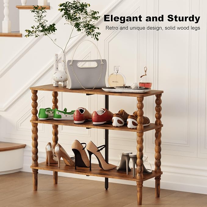 Veegle Shoe Rack, 3 Tier Shoe Organizer - Image 4