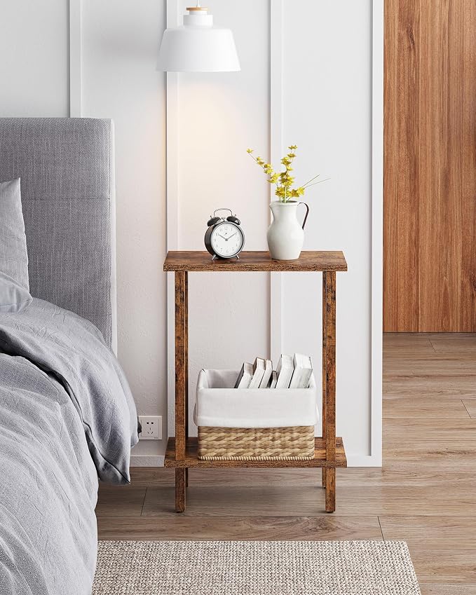 TUTOTAK Small Side Table, Narrow End Table, Skinny Sofa Table, Slim Nightstand - Image 6