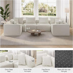 Novilla 106" Modular Sectional Sofa, Modern Cloud Sectional Couch - Image 7