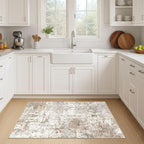LOONGRUG Runner Rug 2x4 Machine Washable Non-Slip Neutral Modern Rugs | - Image 3