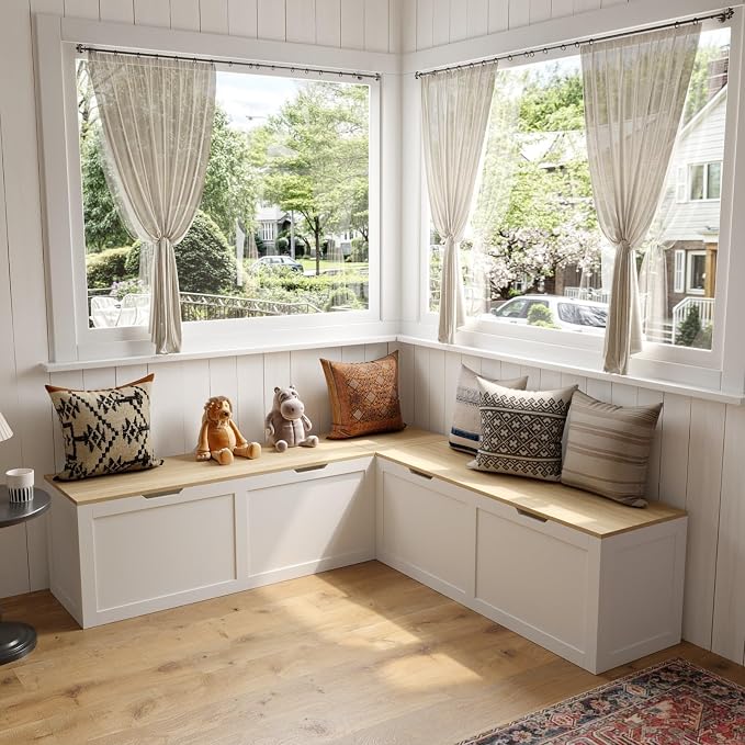 L Shaped Breakfast Nook Bench by TAMUNE