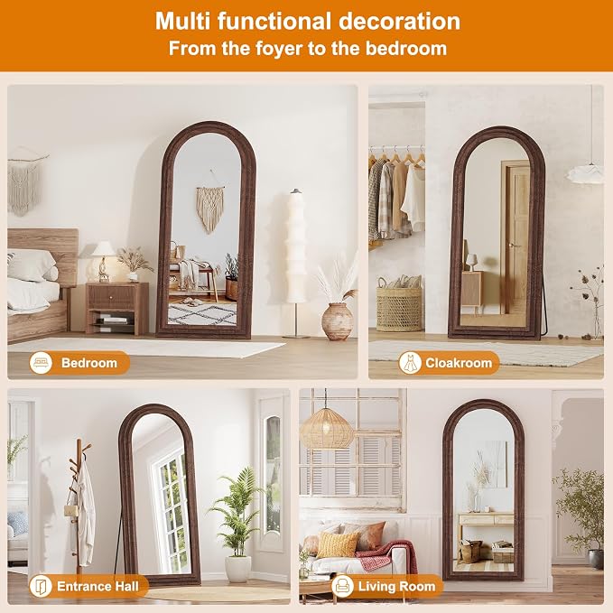 ZHUNFA External Three-Layer Arched Full Length Mirror - Image 6