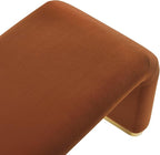 Modway EEI-6734-BRA-RUS Koda Performance Velvet Waterfall Long Bench, Brass Rust - Image 7