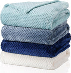 Newwiee 4 Pcs Flanne Fleece Throw Blanket by Newwiee