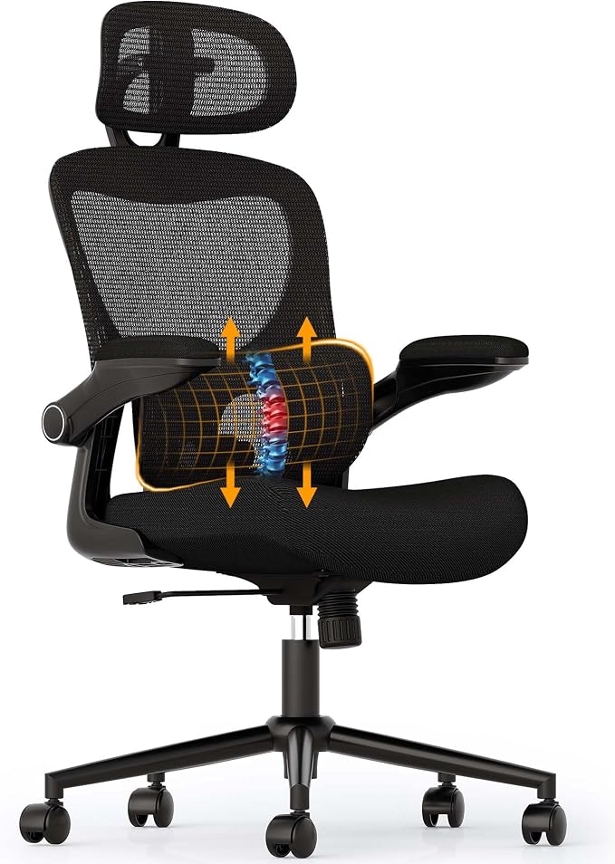 SUNNOW Ergonomic Office Chair, Comfy Mesh Desk Chair, High Back Computer Gaming by SUNNOW