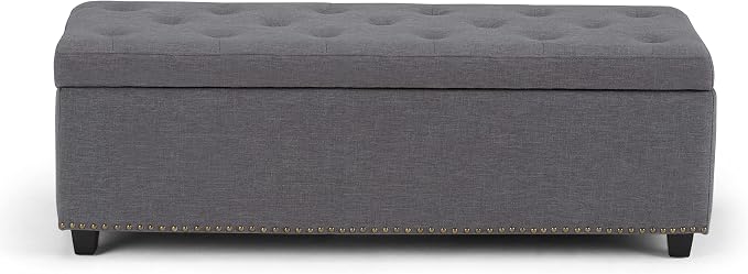 SIMPLIHOME Hamilton Storage Ottoman - Image 8
