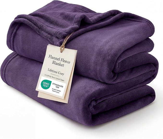 Bedsure GentleSoft Fleece Bed Blankets Large Size Purple by Unknown