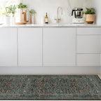 Dark Green 2x7 Long Washable Runner Rug Non Slip, Throw Rugs Runners - Image 9