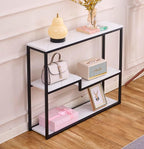 loglus Console Table for Entryway, Faux Marble MDF Sofa Table - Image 5