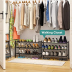 viewcare 3-Tier Black Bamboo Shoe Rack - Image 4