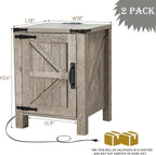 OKD Farmhouse Nightstand Set of 2 - Image 2