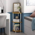 Furinno TURN-N-TUBE Corner Shelf, 3-Tier Corner Bookshelf, Display Storage - Image 2
