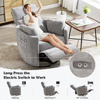Power Recliner, Nursery Swivel Glider Rocking Chair - Image 6