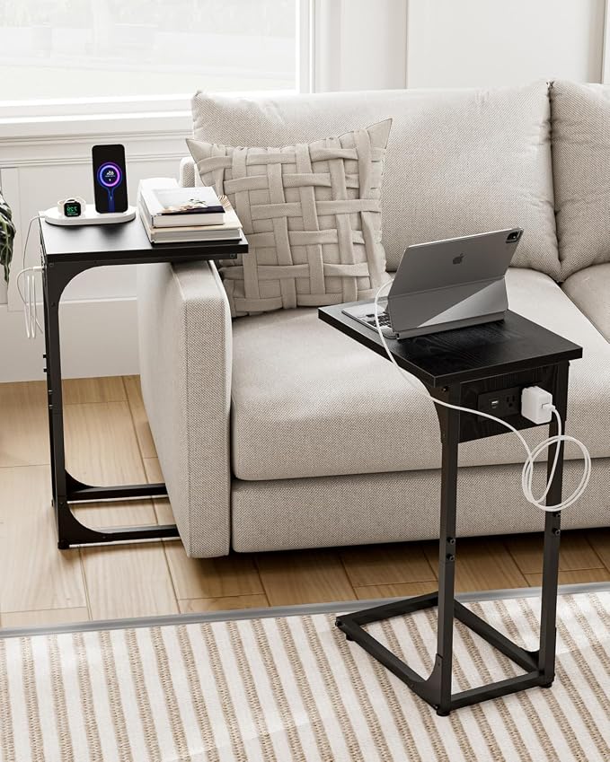 C-Shaped Side Table for Couch - Image 7
