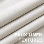 H.VERSAILTEX Blackout Curtains Linen Curtains 120 inches Long 100% Black Out - Image 4
