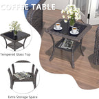 ALAULM Outdoor Swivel Rocking Chairs Set of 2 - Image 5