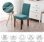 Genina Waterproof Chair Covers for Dining Room, Stretch Jacquard Dining Chair - Image 7