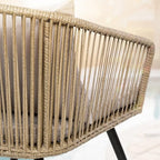 YITAHOME 3-Piece Wicker Small Patio Balcony Chair Set, Outdoor Rattan - Image 5