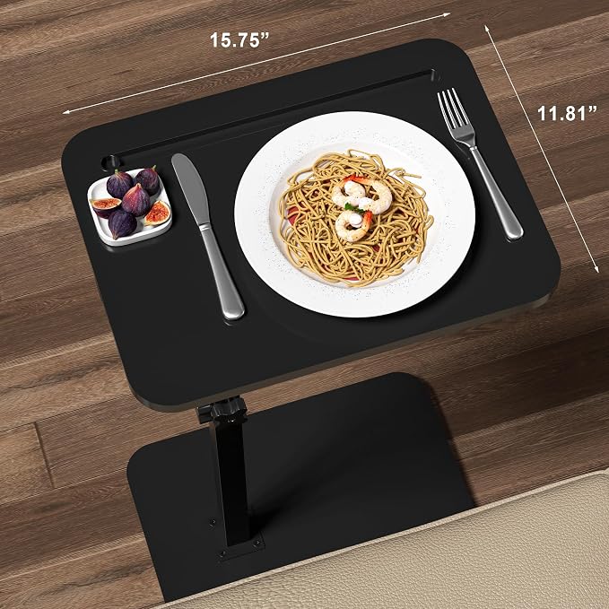 360° Swivel Sofa Side Table for Couch - Image 2