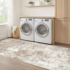 LOONGRUG Runner Rug 2x8 Washable Non-Slip Kitchen Neutral Modern Rug | Abstract - Image 6