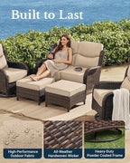 HILLGA Luxury High Back Patio Furniture Set - Image 7