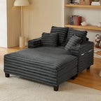 Amsleekey 64" Chaise Lounge Chair Indoor, Oversized Sleeper Chair by Amsleekey