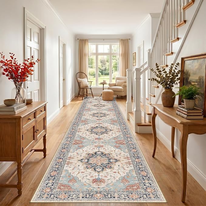 RELEANY Washable Area Rug, Runner 3'x20', Water Repellent, Pet Friendly - Image 2