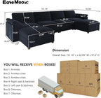 EASE MOOSE Oversized Modular Sectional Sofa, FSC Certified Extra Large U Shape - Image 2