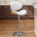 YaFiti Swivel Bar Stools for Kitchen Counter, Adjustable Bentwood Barstools by YaFiti