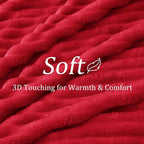 BEDELITE Striped Fleece Throw Blanket, Soft Cozy, Lightweight Warm, - Image 4