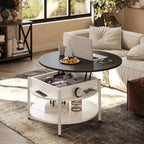 FABATO Round Lift Top Coffee Table - Image 2