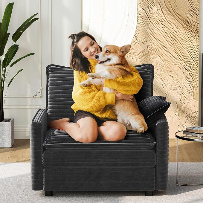 Vesgantti 40" Single Seat Sofa, Comfy Cloud Couch Deep Seat Upholstered Couch - Image 6