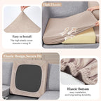 12Pcs Patio Cushion Covers Stretch Outdoor Furniture Protector Slipcovers | - Image 4