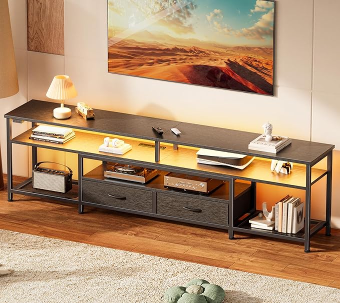 Huuger TV Stand for 75 80 Inch TV, Entertainment Center by Huuger
