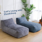 Giant Bean Bag Chair for Adults, Big Faux Fur Plush Bean Bag Lounger, Large - Image 8