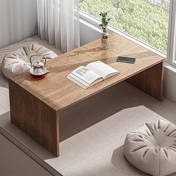 Wooden Japanese Floor Table, Small Coffee Table Tea Table, Low Table by Unknown