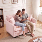 Loveseat Sofa Cloud Sofa Couch 50'', Modern Loveseats 2 Seat Couch 27" Deep Seat - Image 3