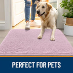 OLANLY Dog Door Mat for Muddy Paws 47x24, Super Absorbent Chenille Mud Mat | - Image 6